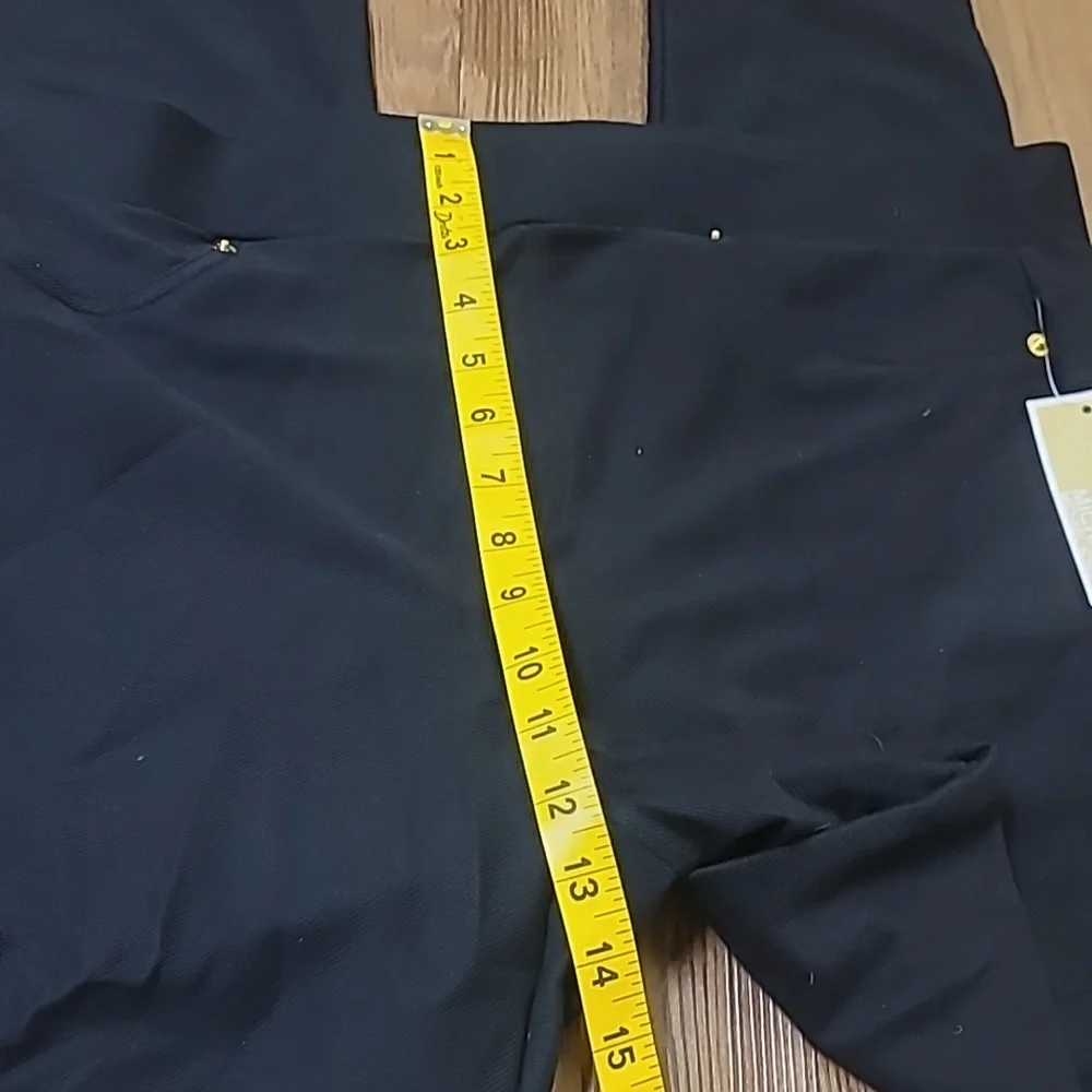 Michael‎ Kors Black Skinny Pants with Gold Accents